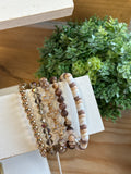Brown Cross Bracelet Stretch Set