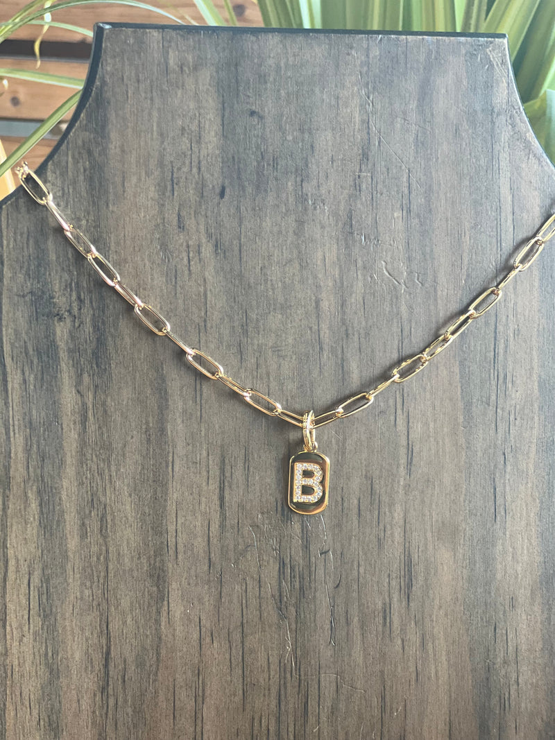 Charm Initial Necklace