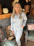 Grey Scuba Pants Set