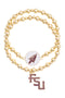 Florida State Seminoles Ball Bead Bracelet Set of 2