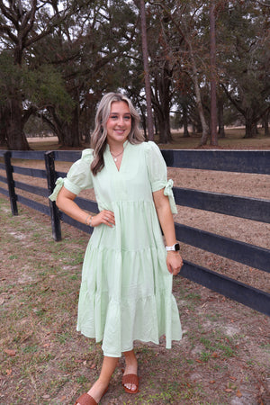 April Midi Bow Dress