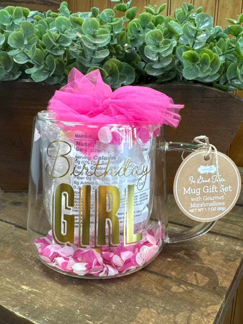 Birthday Girl Snack Mix Glass