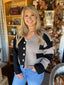 Tracy Patterned Striped Sweater