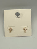 Crystal Cross Earrings