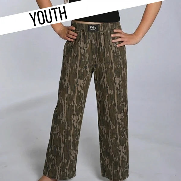 Lulu Mac Bottomland Camo Pants - Youth