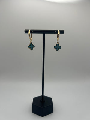 Teal Clover Hoop