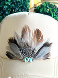 Feather Trucker Hats