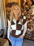 Stella Checkered Sweater Vest