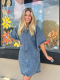 Grace Denim Sleeve Mini Dress