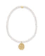 Classic Pearl 3mm Bead Bracelet- Inspire Small Gold Charm
