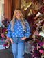 Emily Polka Dot Quarter Zip Sweatshirt