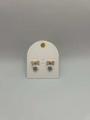 Flower Bow Earrings