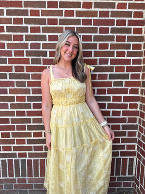 Lemon Drop Midi Dress
