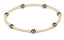 Purpose Pearl Dark Grey 4mm Gold Bracelet