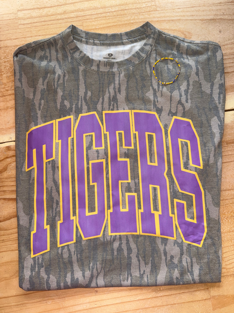 Bottomland Camo Tigers Tee Shirt