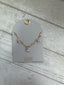 Gold Chain With Clear Rhinestone 16-18” Necklace