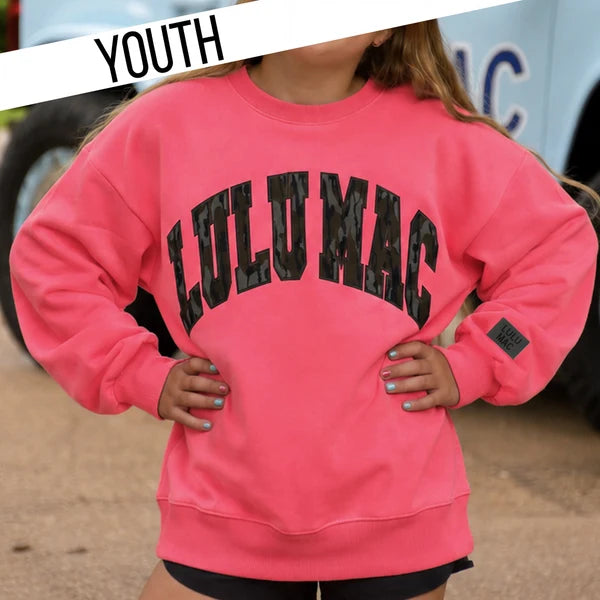 Pink Bottomland Lulu Mac Sweatshirt - Youth