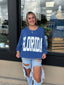 Ribbed oversized Florida sweatshirt