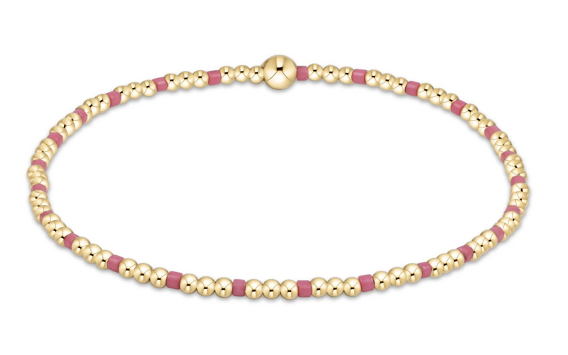 Hope Sincerity Pattern 2mm Beaded Bracelet