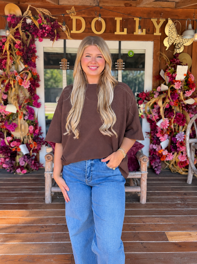 Andy Waffle Knit Top