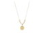 Initial Gold Disk Necklace