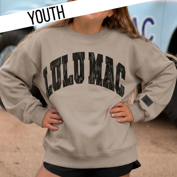 Greige Bottomland Lulu Mac Sweatshirt - Youth