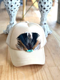 Feather Trucker Hats