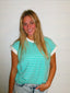 Christi Striped Blue Top
