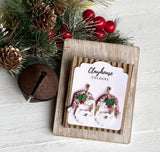 Clayhouse Colours Christmas Earrings