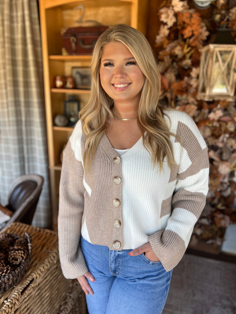 Tracy Patterned Striped Sweater