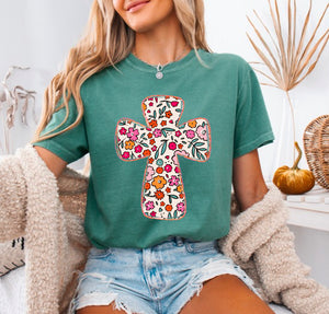 Floral Cross Shirt