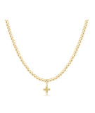 Classic Gold Choker 3mm Signature Cross Charm