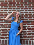 Santorini Summer Midi Dress