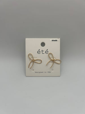 Smaller Rope Bow Earrings