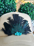 Feather Trucker Hats