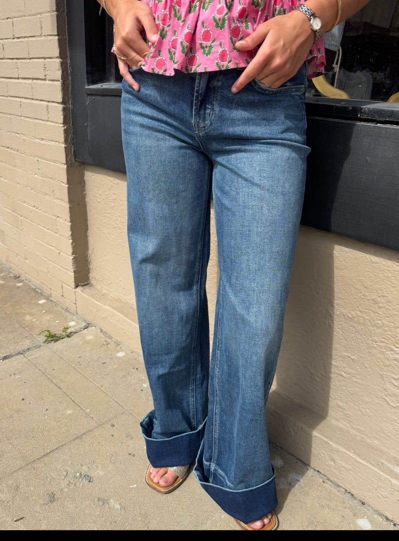 Clara High Rise Wide Leg Jeans