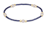 Hope Purpose Pearl Bracelet - Navy