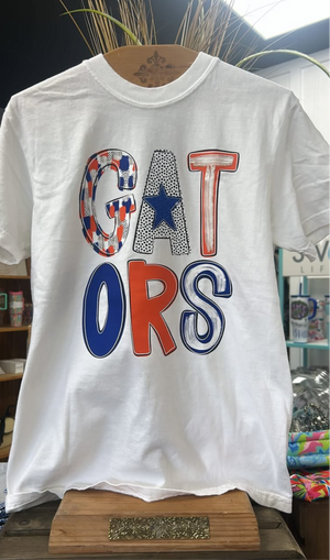 Stacked Multi Pattern Gator Gameday Tee