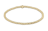 Classic Gold 2.5mm bead bracelet