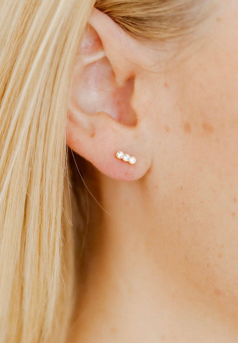 Screwback Stud Earrings- Poppy