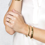 Cherish Gold Bangle Bracelet - Small
