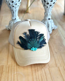 Feather Trucker Hats