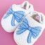 Kids Blue Bow Slippers