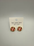 Glass Baseball Studs