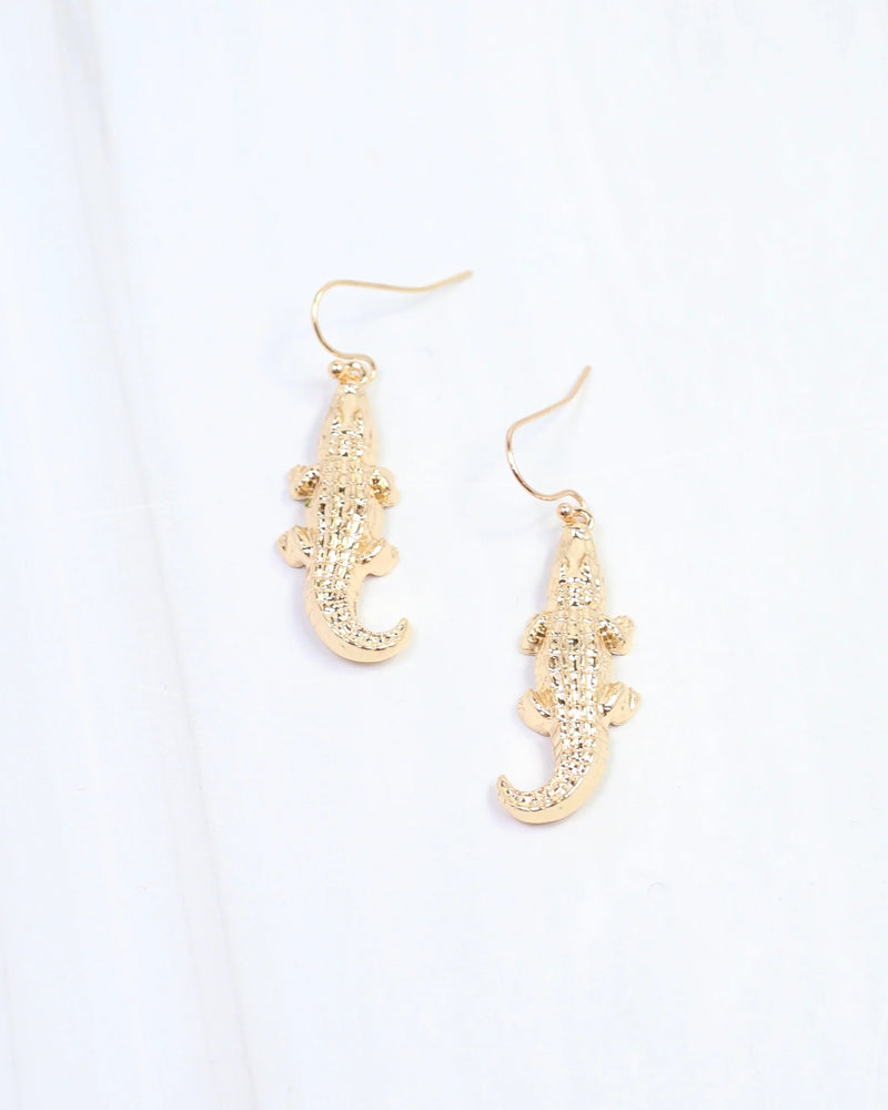 Alice Alligator Earrings