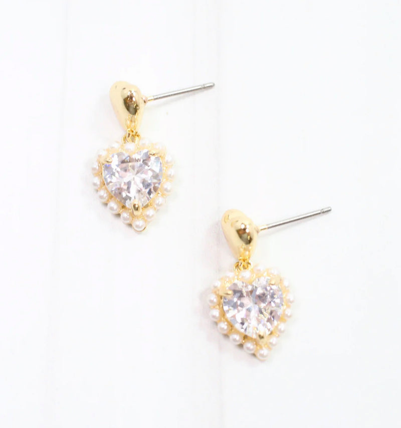 Belega Heart Drop Earrings