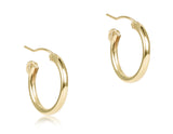 Round Gold 0.5” Hoop - Smooth