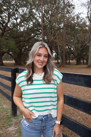 Annie Striped Sweater Vest