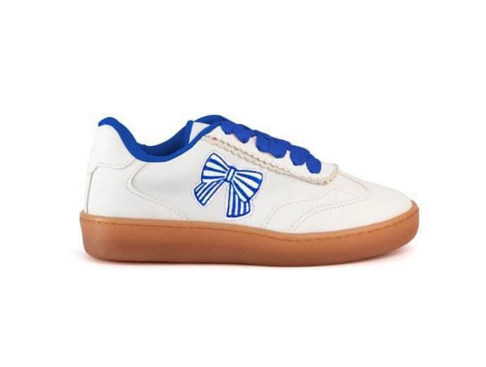 Blue Bow Sneakers