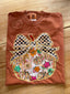 Multi-Pattern Pumpkin Tee Shirt